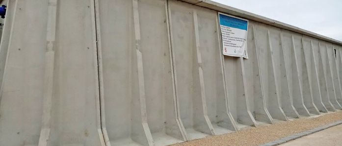 Construcción del depósito de agua potable Bellreguard-Guardamar de la Safor